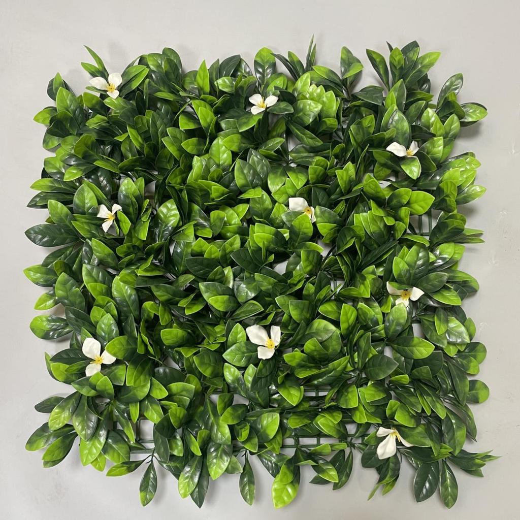 50×50cm Artificial Green Plant Wall - Plastic Vertical Garden, Fake Flower Wall, Synthetic Turf Background