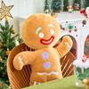 Gingerbread Man Plush Toys Biscuit Plushies Cookies Man Stuffed Doll Soft Sofa Cushion Dessert Pillow Christine Decor Xmas Gift
