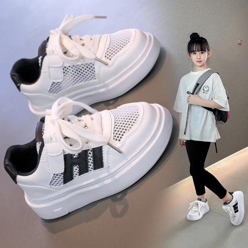 Fashion Children's Sneakers 2025 Spring Fall New Girls' Shoes Breathable Soft Sole Low-Top Kidsren's Shoes Girls Casual Versatile Shoes