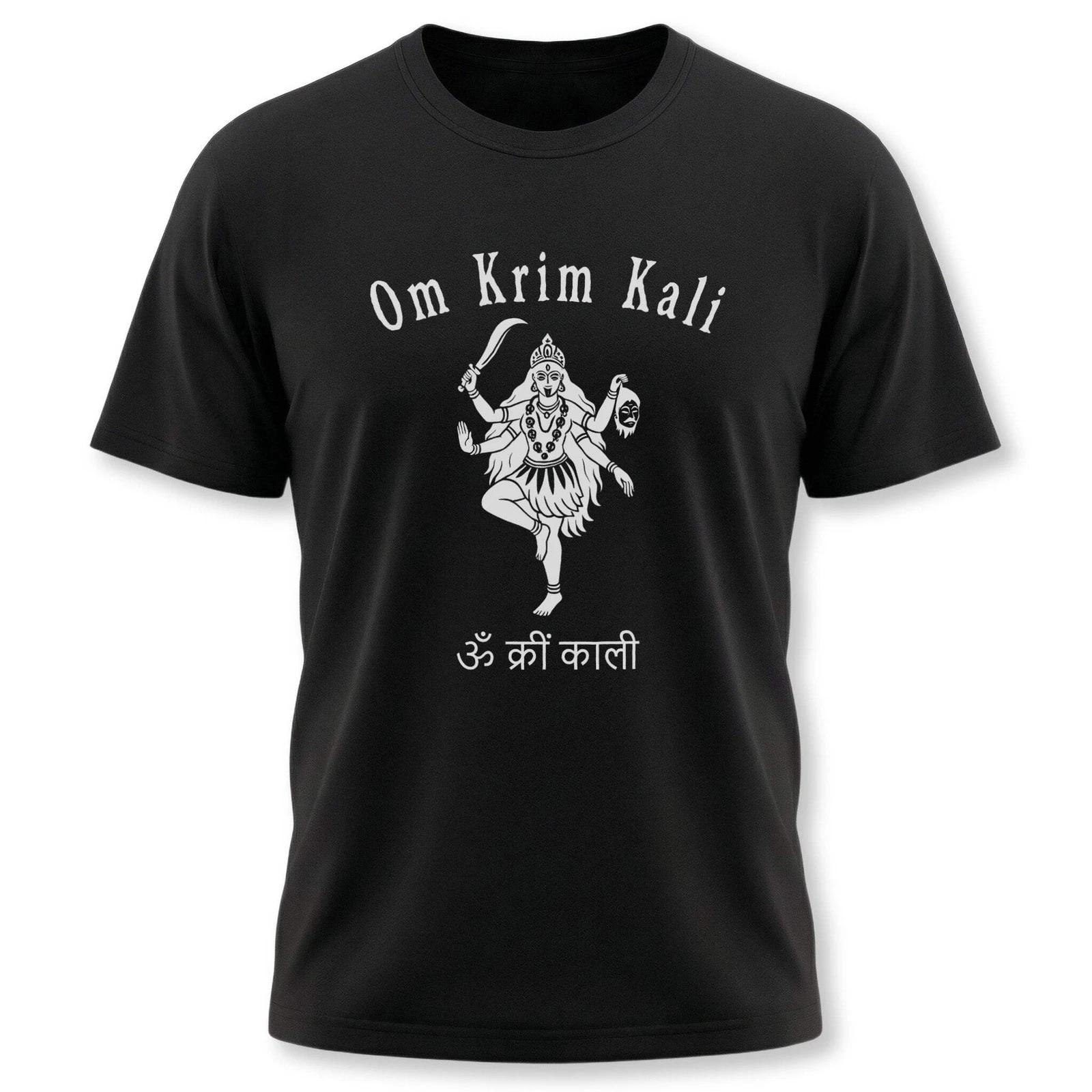 Om Krim Kali Goddess Kali T-Shirt | Hindu Mantra Spiritual Tee Shirt Design L
