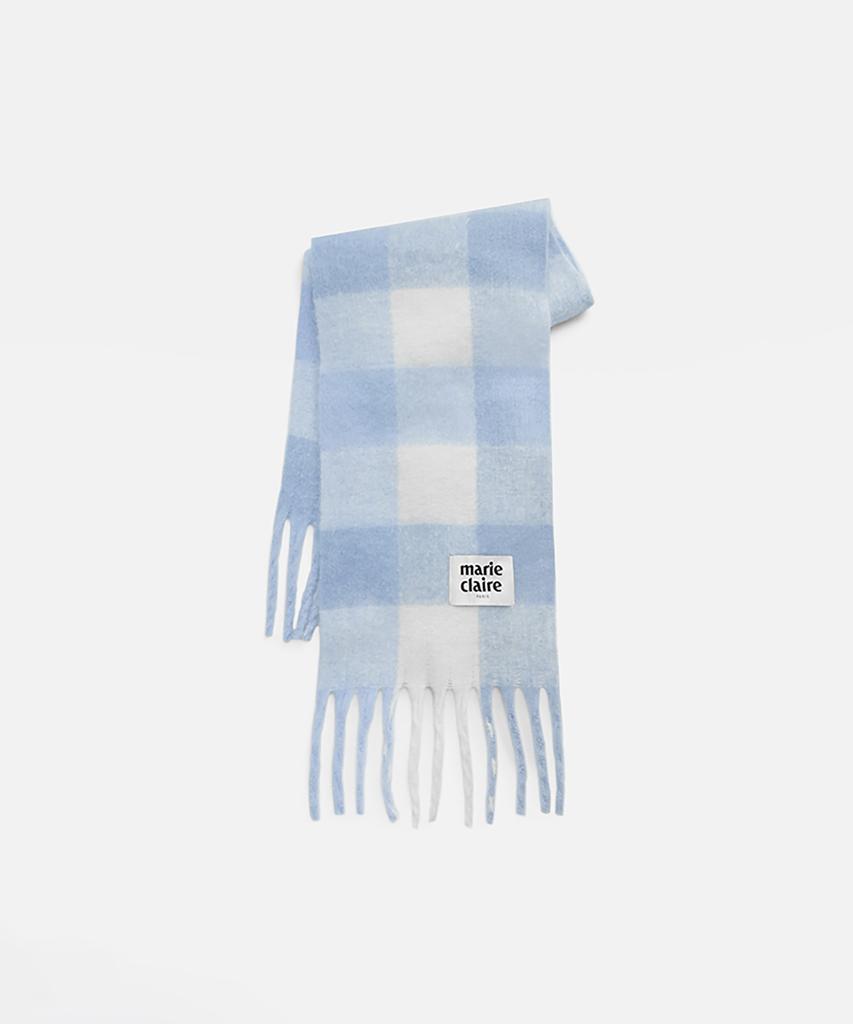 MARIE CLAIRE Cotton Candy Check Scarf (Magdsc01Msb)