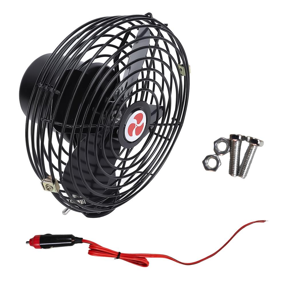 12V 24V Automotive Cooling Fan With Noise Reduction Technology For Long Drives In Cars Trucks RVs Boats And Buses 8 Inch