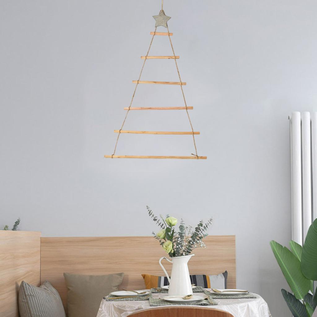 Christmas Tree Wall Hanging or Holiday Natural Wood