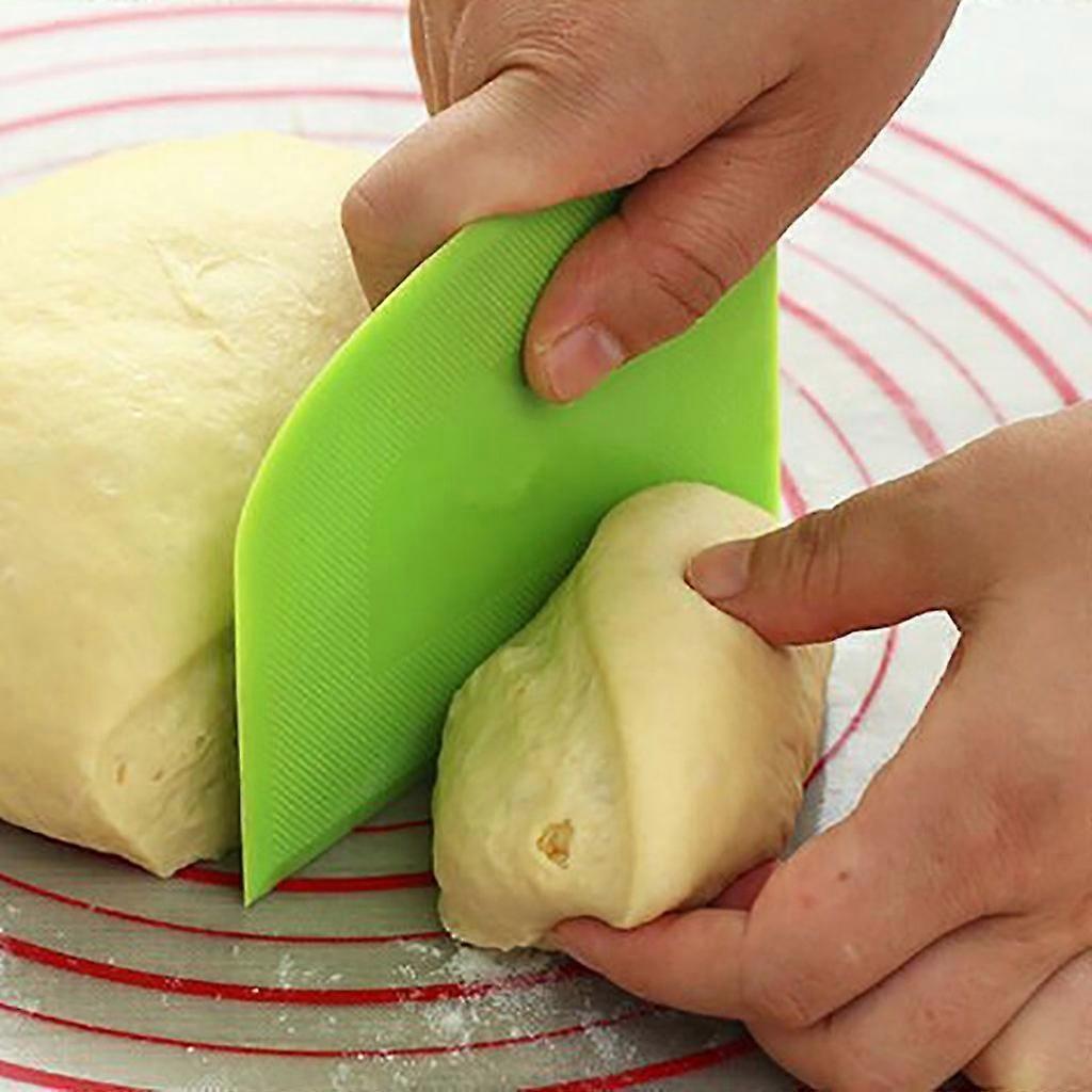 Plastic Cake Cream Spatula Dough Knife Cutter Butter Batter Scraper Decorating Plain Smooth Edge Spatulas Baking Pastry Tools