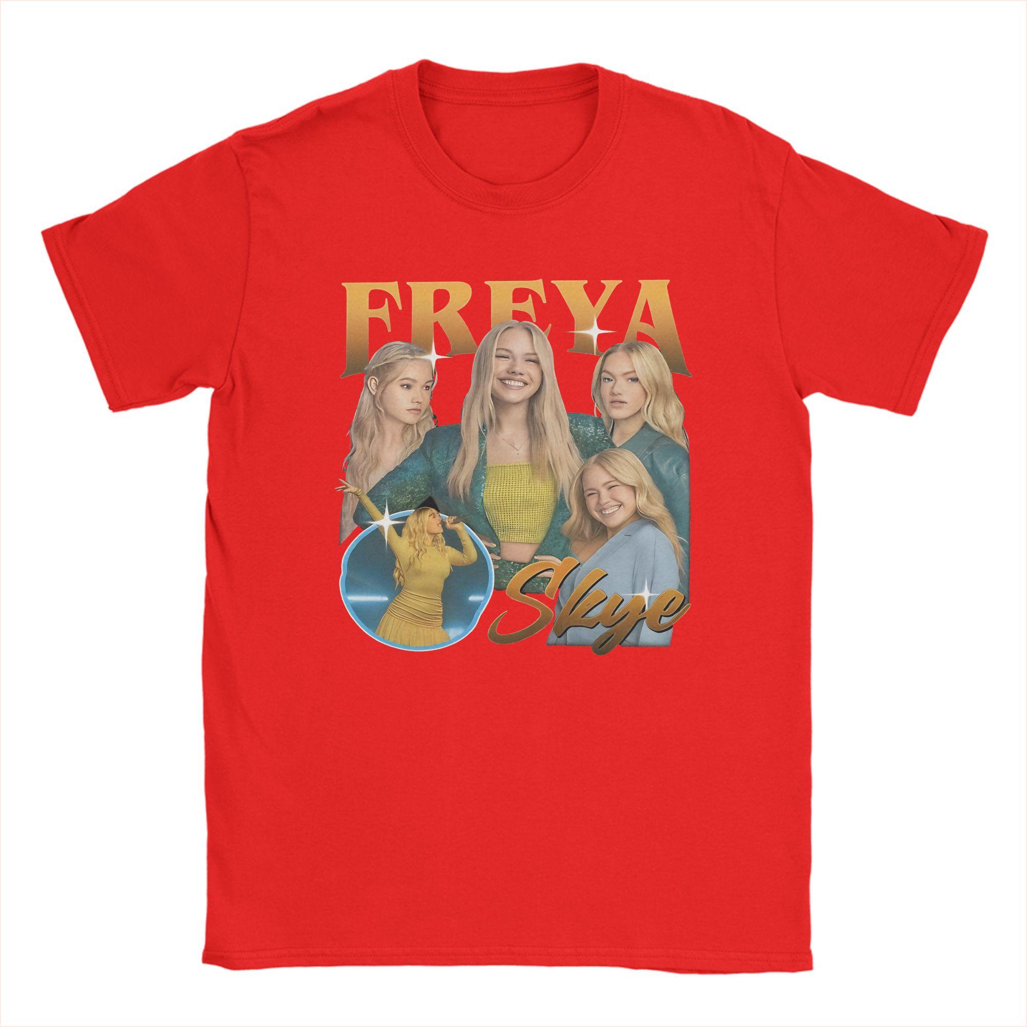 

SFreyas Skye UK Singer Stars Align Concert Tour 2026 T Shirt Summer Cotton TShirts For Unisex ShortSleeve Streetwear Top Tees S
