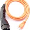 EV Charger Replacement Cord 10ft Length 3 Prong 120V Input Weather Resistant Construction For Multiple Golf Cart Brands