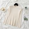 Autumn Neck Fit Round Slim Base Knitted Sweaters Women Winter New Fashion Long Sleeve Pullovers Sweater Woman Elegant Solid Casual Lady Jumpers 25477