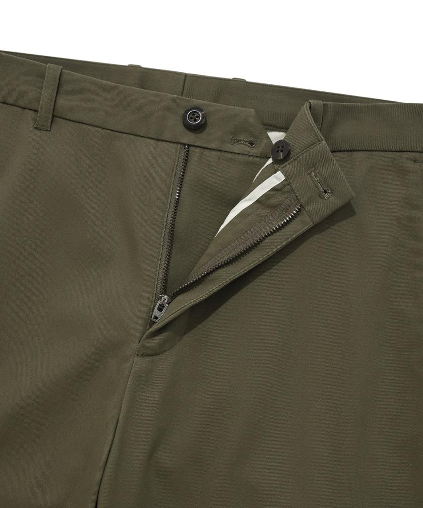 COVERNAT Chino Slim Straight Pants Khaki