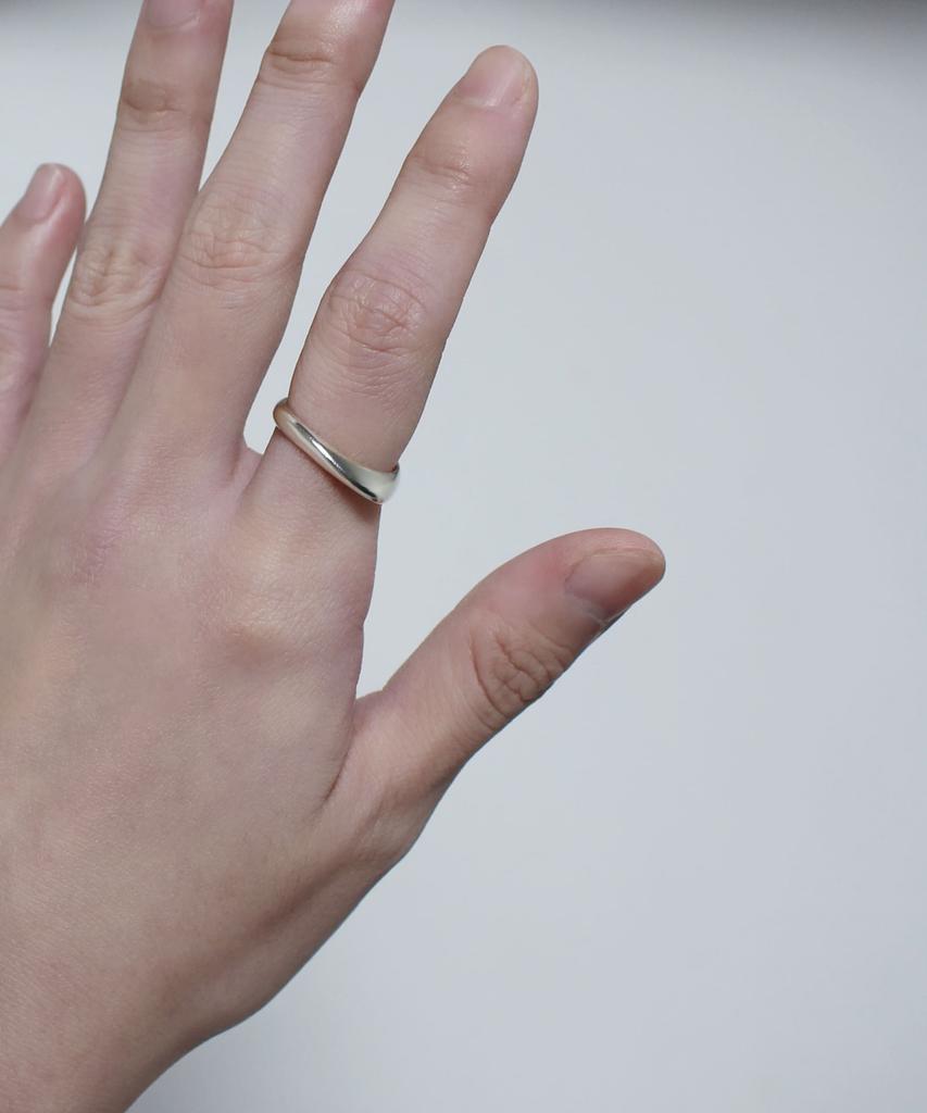 Chorock K Ring (Glossy-Silver)