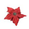 5 Pcs Christmas Large Poinsettia Glitter Flower Xmas Tree Wreaths Hanging Pendant Decor Home Party Decorations 8 Colors 18cm