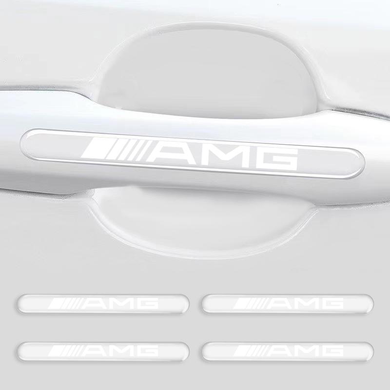 For Mercedes-Benz amg C500 C200 C300 A B C E GLA CLA GLK GL ML GLE Car Sticker Door Handle Protective Film with Car Door Sill Protector Stickers
