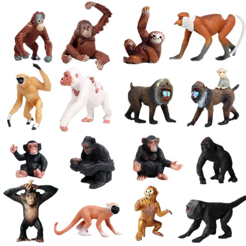 Children's Cognitive Simulation Primate Model: Gorilla & Golden Snub-nosed Monkey Wildlife Toy