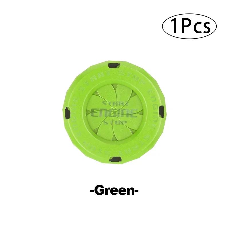 Engine Start Stop Button Cover Translucent Ignition Switch Protection Cap One-key Start Rotating Protective Cover for Most Cars