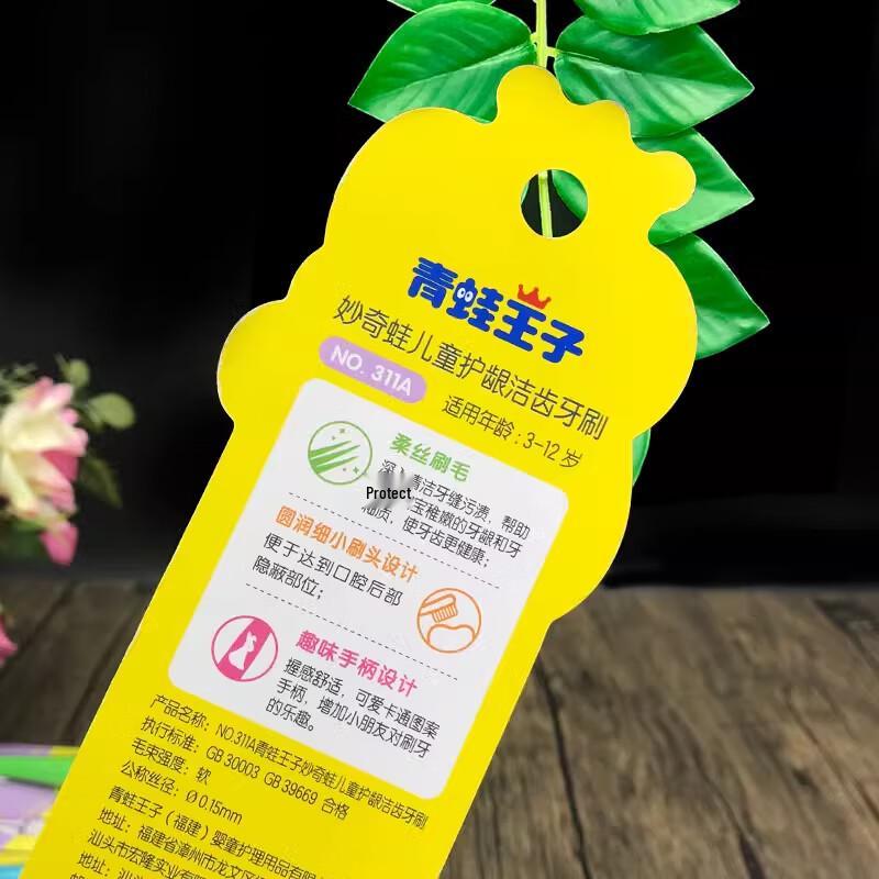 Frog Prince Kids Gum Protection Soft Toothbrushes (2-Pack)