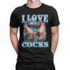 I Love Cocks Funny Roosters Meme T-Shirt Summer  Hipster T Shirts Couple 100 Cotton Crew Neck Plus Size Streetwear Tshirt