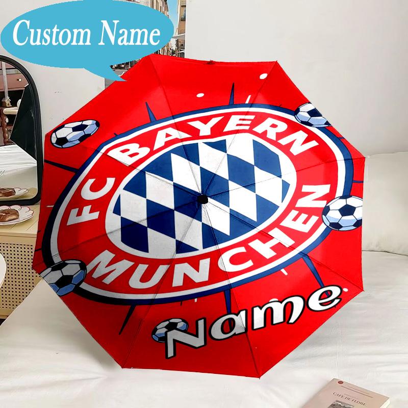 Custom Name Umbrella Munich Crest Umbrella 8-Frame for Travel, Camping, Casual Lightweight Portable, Essential for Family Gifts