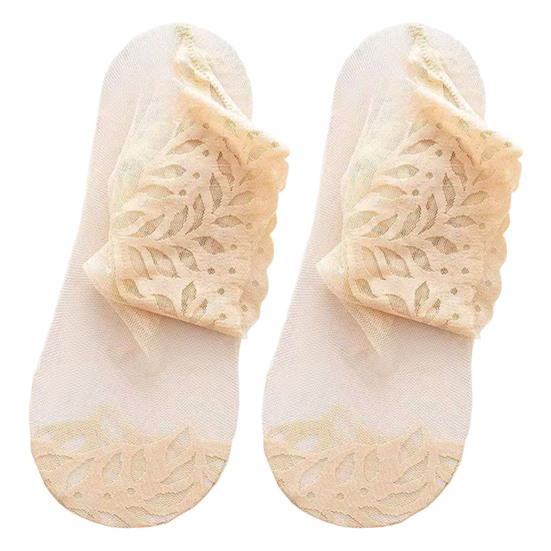Sheer Socks Thin for Women Mid-tube Nylon Breathable Mesh See Through