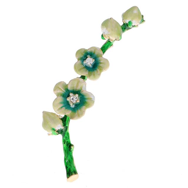 

Новые эмалированные броши с цветком сливы для женщин, элегантное платье, булавка, 2 цвета, аксессуары для растений, хороший подарок