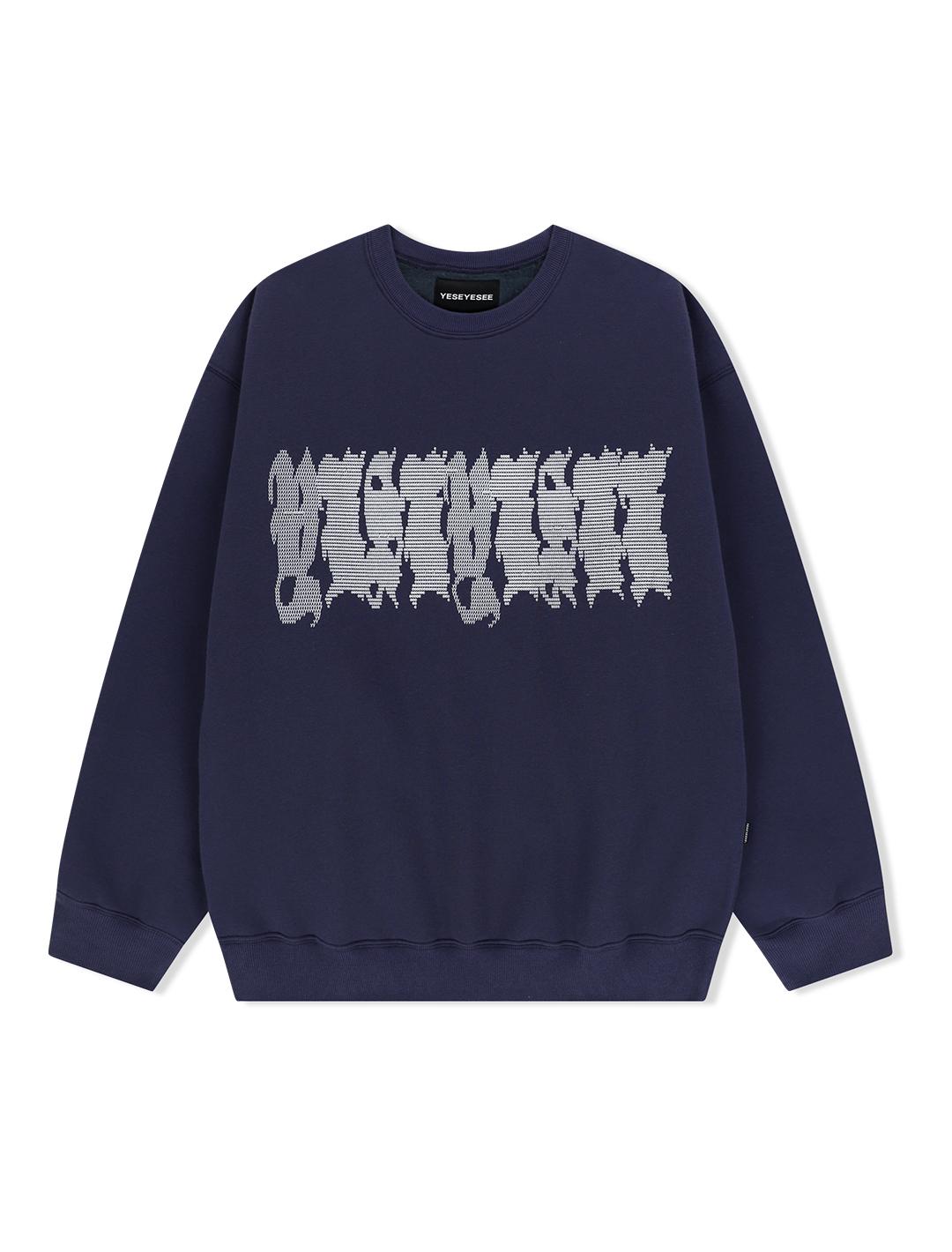 Yes Ic Y.E.S Typo Sweatshirt Light Navy Light Navy/S