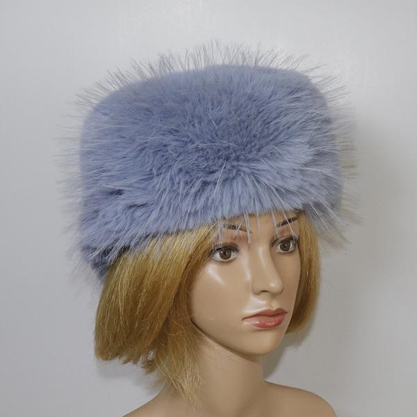 New Winter Outdoor Keep Warm Faux Fox Fur Beanies Hat Women Warm Fluffy Popular Female Round Cap Fashion Faux Raccoon Fur Hats
