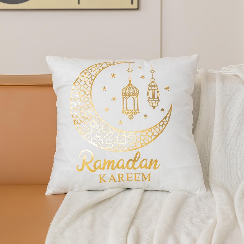 

Наволочка на подушку с узором «Луна и звезды» Ид Мубарак 45x45см Ид аль-Адха Наволочка для диванной подушки Домашнее украшение Style 6