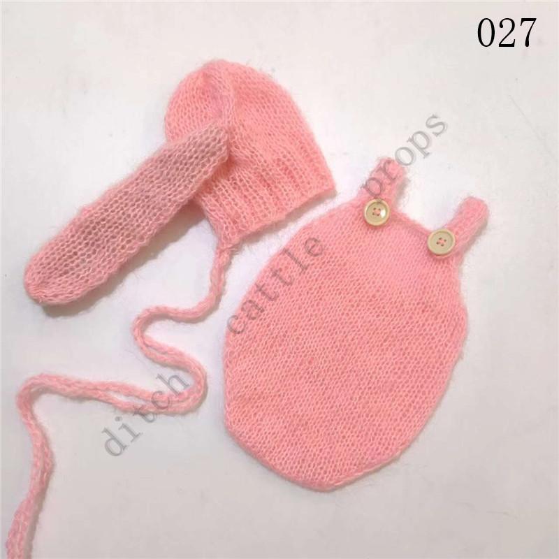 Newborn Photography Props Mohair Shorts Rabbit Big Ear Hat Studio Clothing