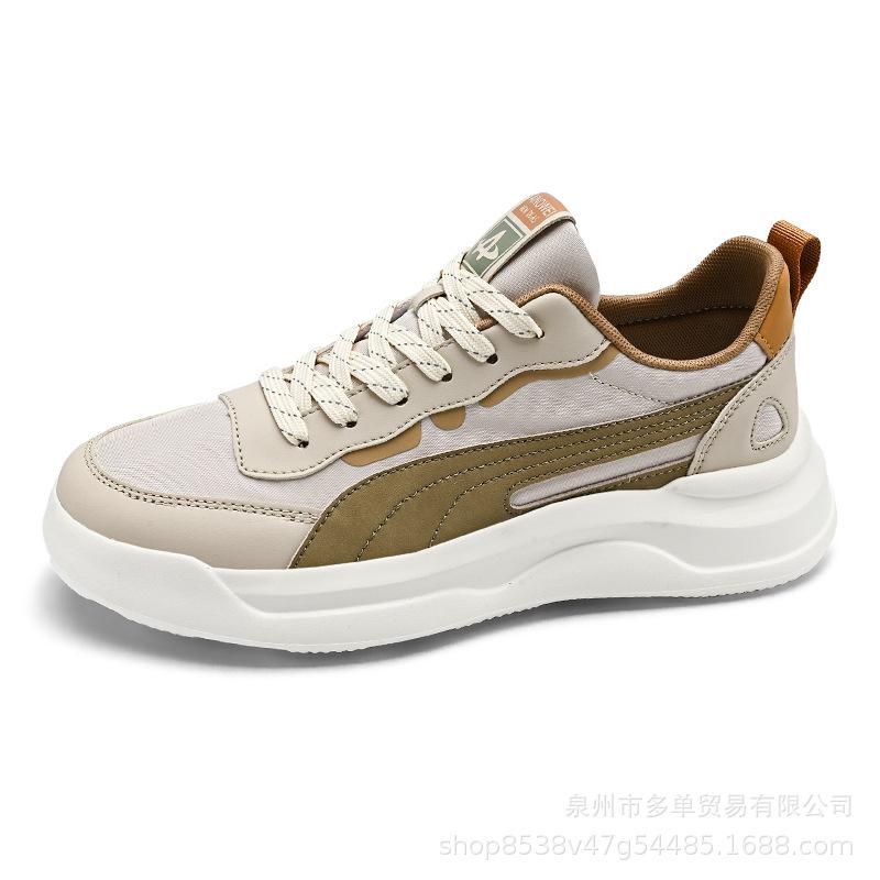 

Leather casual shoes can be worn in all seasons, light cushioning and comfortable low-top outdoor travel skateboard shoes 39