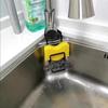Metal Suction Cup Sink Drain Rack Wall Sucker Sponge Storage Drying Holder Kitchen Sink Soap Stand Dish Cloth Shelf Organizer