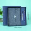 Customizable A5 PU Leather Notebook with Buckle, for Business or Diary Use - Loose-leaf Design.