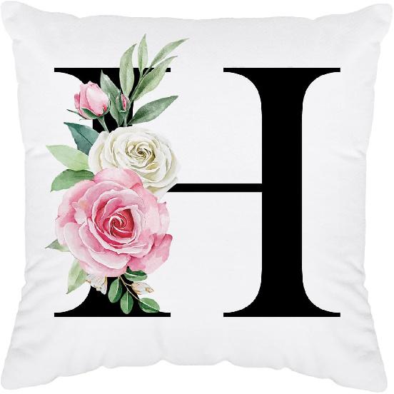 Initial Pillow Covers 18x18 - Monogram L Pillow Cover, Initial Letter Throw Pillow Cover, Monogram Pillow Case L, Monogrammed Gifts for Women, L