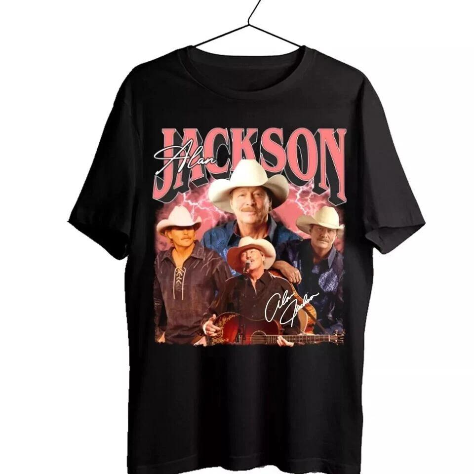 Alan Jackson Singer Unisex Black TShirt Alan Jackson Shirt For Fans S