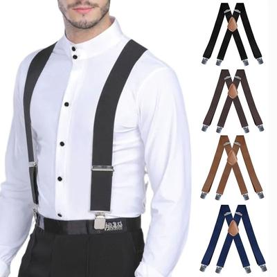 3.5cm Wide Men's Suspenders Adjustable Trouser Straps Belt Casual Braces Suspenders  Work Outdoor