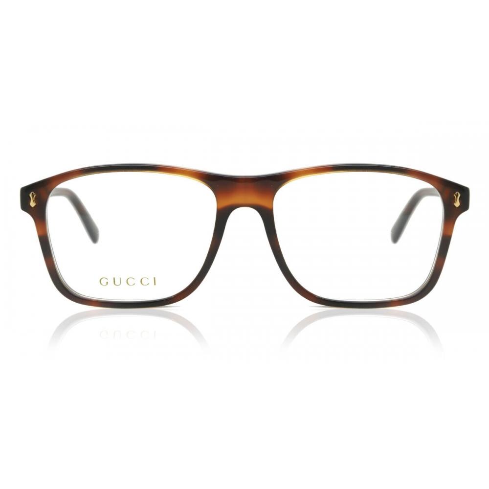 

Gucci Gg1045o 002 Men Eyeglasses Shiny Havana/56