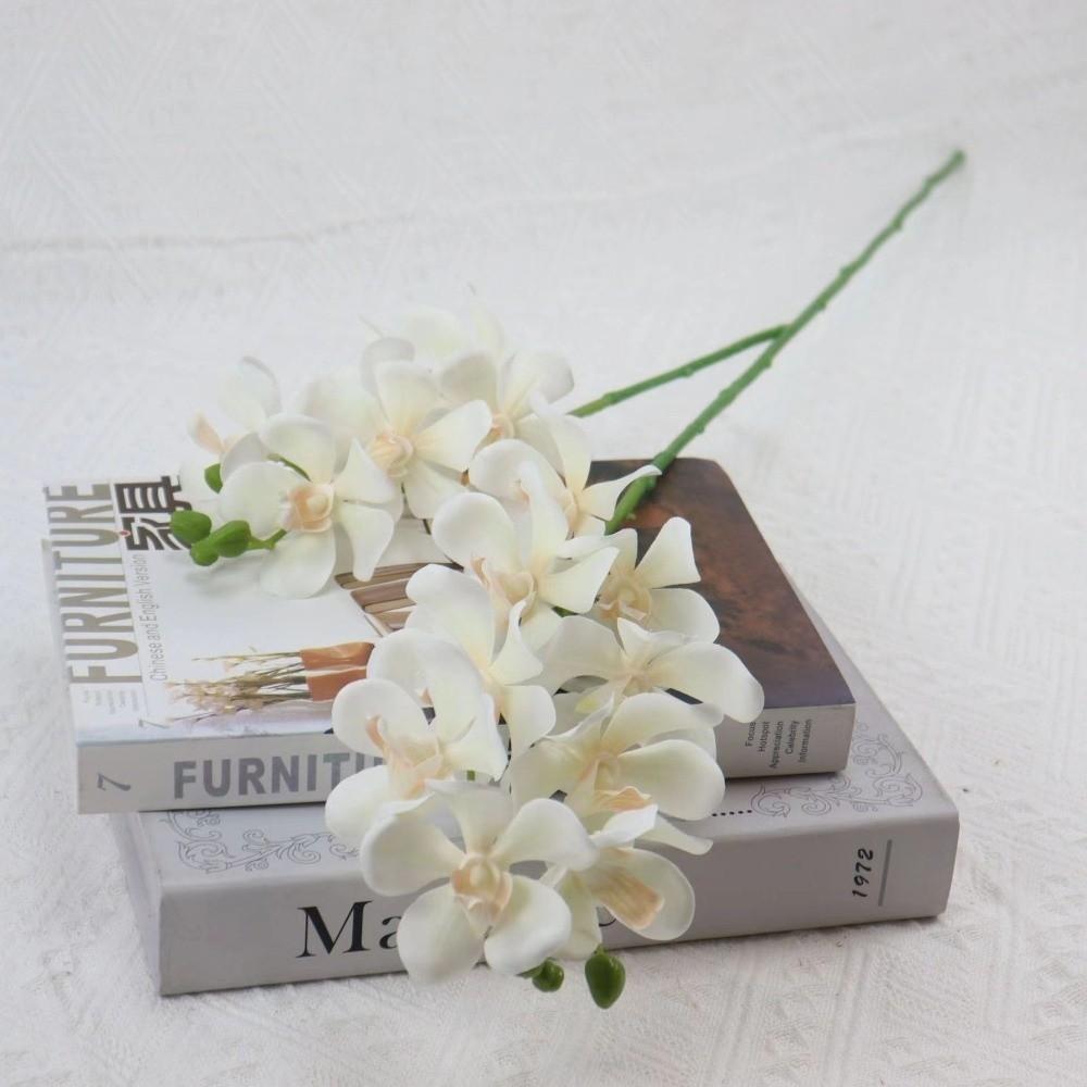Long Branch Artificial Phalaenopsis 86cm Vanda Flower 3D Fake Flower  Art Accessories