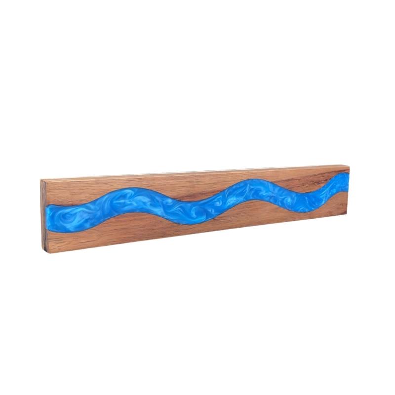 Magnetic Blade Holder Rack Wall Mount Resin And Wood Design Blade Strips For Secure Kitchen Tool Storage Organizers 1