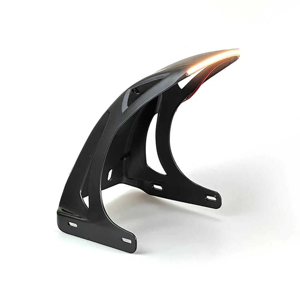 Motorcycle Front Fender Mudguard Extension Splash Pad Modified Accessory with Light for NIU UQI Ninebot SP1 Rear Splash Guard