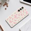 For Samsung Galaxy A16 5G/4G Case Pink Butterflies Pattern Printing Straight Edge TPU Phone Back Cover