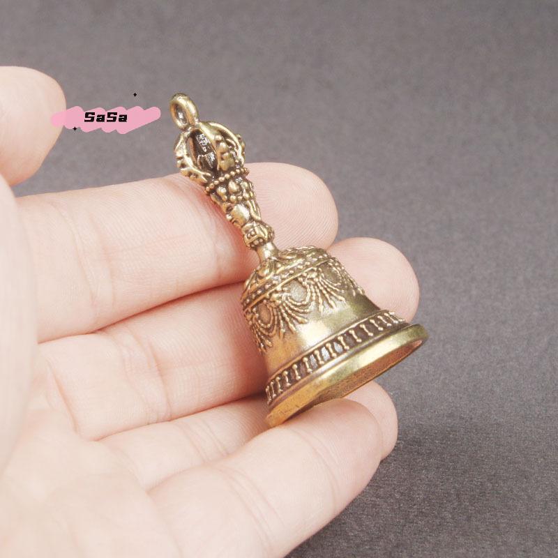 S-1Pc Bronze Bell Creative Gift Home Decoration Accessories Brass Handicraft Die-casting Drop Bell Key Car Button Wind Bell