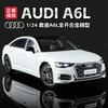 1:24 Scale A6L Accord Model Car Toy Alloy Body Strong Durable Vehicle Shock Absorption Doors Opened Miniature Models Kids Toys