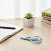 Mini Ciseaux Fins avec Capuchon Acier Inoxydable Minuscules Ciseaux de Précision Portable Poignée Souple en Silicone Outil pour Couper le Papier