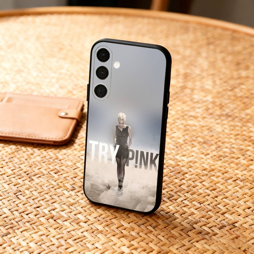 

Singer P-P!NK Phone Case For Samsung A73,72,71,A52,51,40,41,A22,A32,31,A13, Soft Black Shell Samsung a31