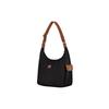 Longchamp Le Pliage 28 Adjustable Shoulder Strap Foldable Canvas Crescent Underarm Half Moon Canvas Crossbody Shoulder Bag Women bags Black 2450089001