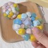 Balle Anti-Stress Croquante Remplie de Cube Forme Relief Anxiété Malléable Boule à Presser Jouet Sensoriel Portable Voyage Boule Moulable Pincer Jouet Fidget