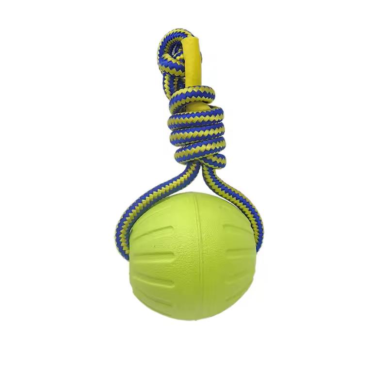 7/9cm Pet Balls Toy with Rope Interactive Outdoor Fitness Training Toys EVA Dog Chew Ball Toys Pet Summer Floating Toy