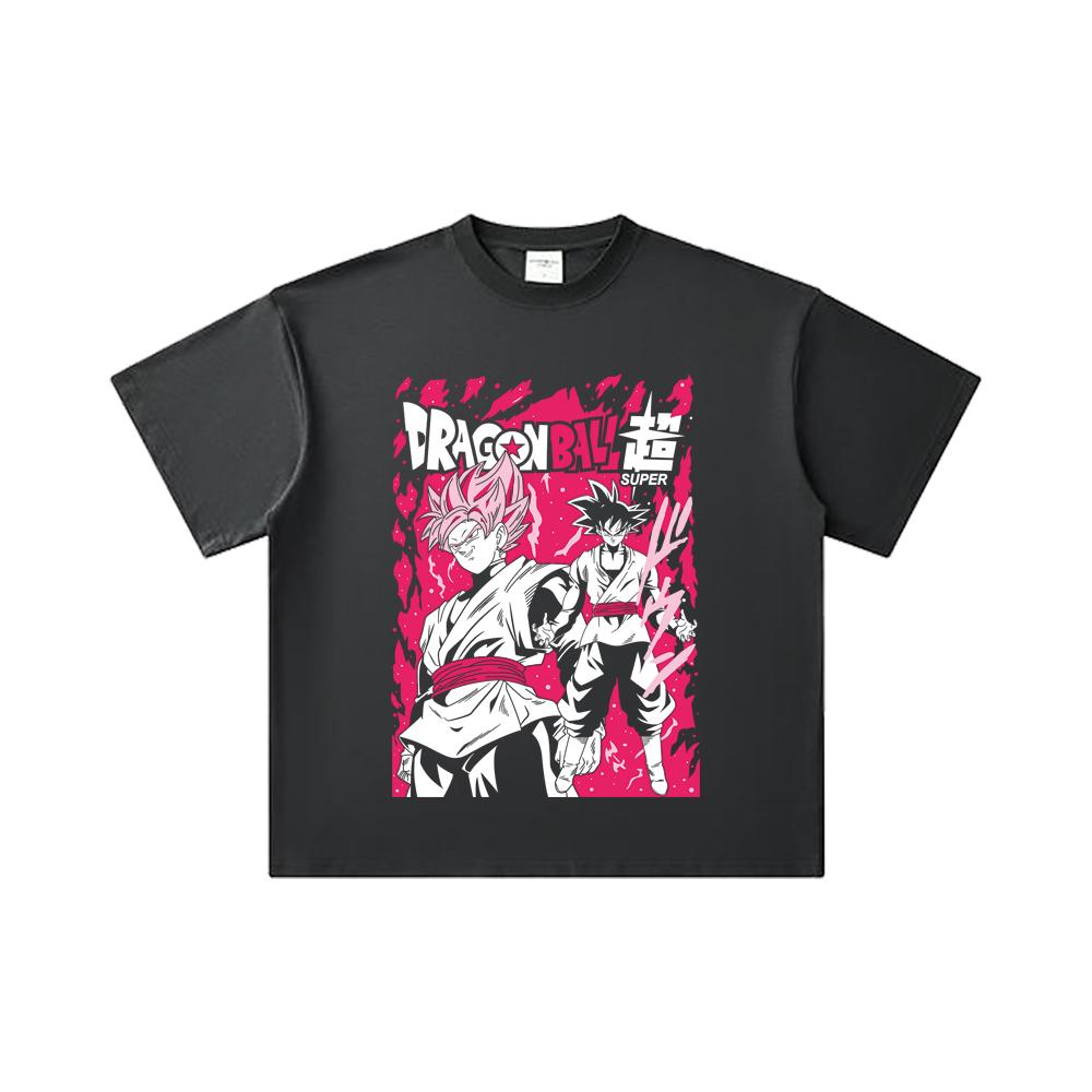 260 GSM Double Yarn 32 Count 100% Cotton Dragon Ball V63 Print Unisex Heavy Cotton T Shirt