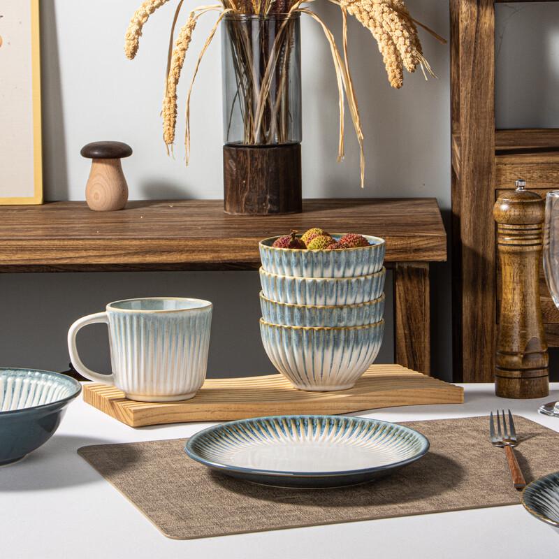 Zhishi Nordic Retro Ceramic Dinner Plate