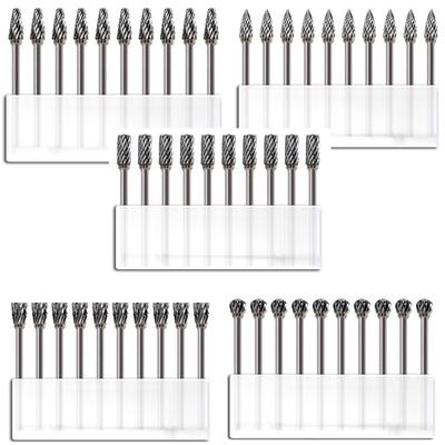 3x6mm 10 ΤΕΜ. Καρβιδικά Φρέζες για Περιστροφικό Δράπανο για Μέταλλο και Ξύλο