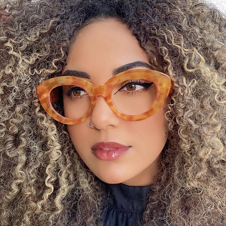Luxury Anti Blue Light Optical Green Cat Eye Glasses Women Vintage Brand Designer Myopia Prescription Popular Sexy Eyewear Frame