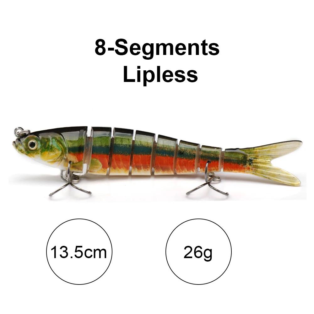 10cm/12.5cm Pike Wobblers for Fishing Artificial Bait Hard Multi Jointed Swimbait Crankbait Lifelike Fishing Lure Tackle
