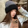 Wool Blend Letter Knitted Hat For Women Winter Cold Weather Warmth